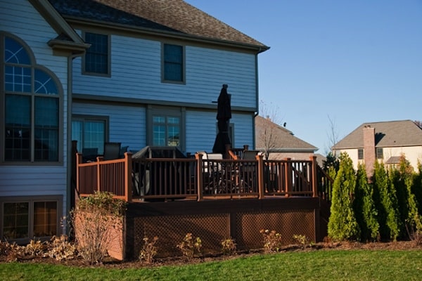 RSB Trex® Transcend Deck Built Around Hot Tub