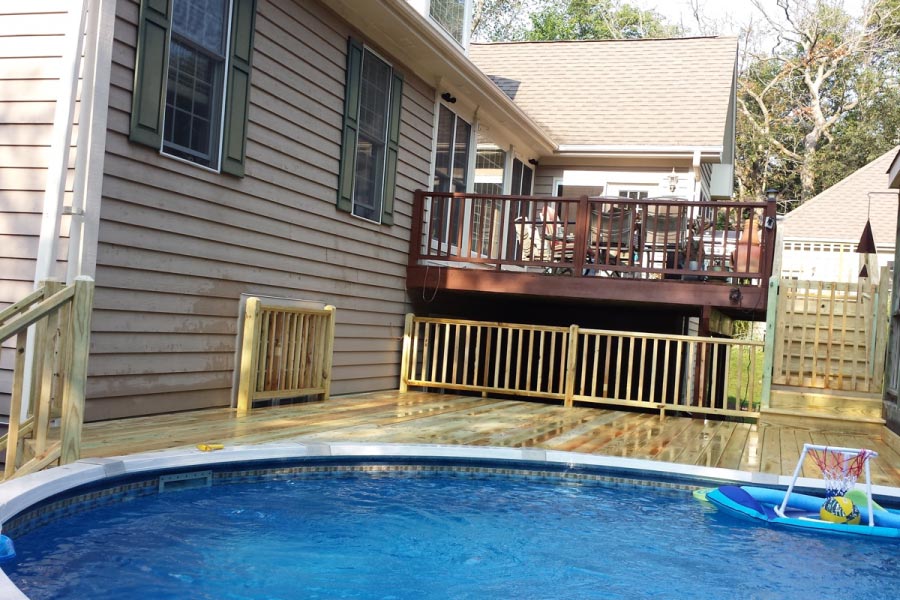 Wood Pool Deck McHenry County