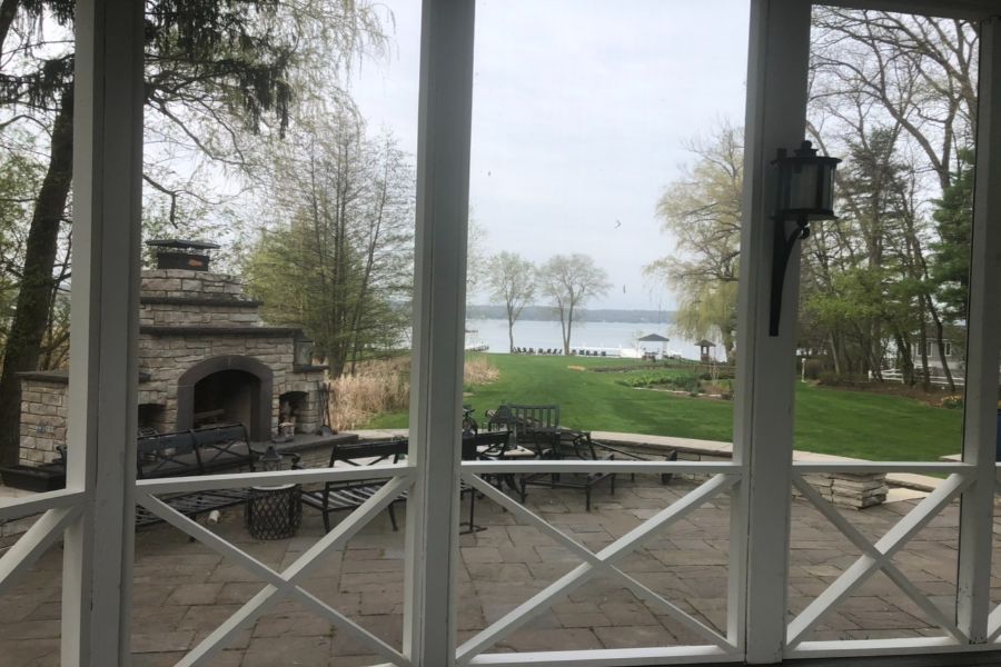 Custom AZEK Screen Room Railings Lake Geneva Wisconsin