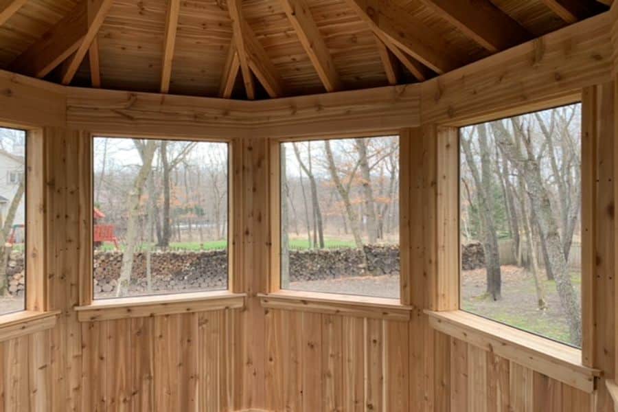 Inside Cedar Gazebo Details Richmond
