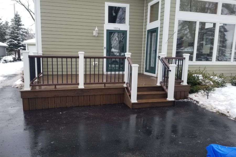Small Trex® Deck Twin Lakes Wisconsin