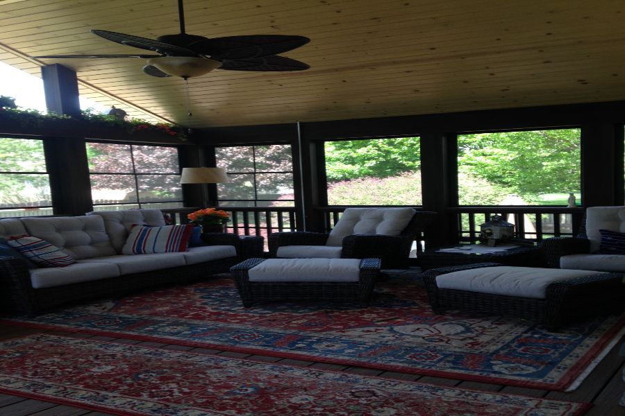 Trex® Screen Room with Cedar Ceiling