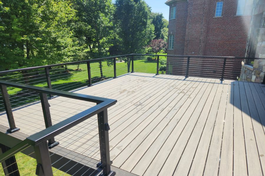 RailFX Cable Railings with TimberTech Decking Vernon Hills