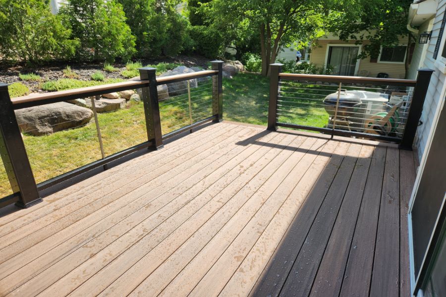 TimberTech Deck with Calbe Railings Lake County