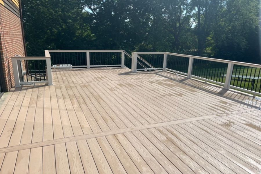 TimberTech Deck with Trex Railings Lake County
