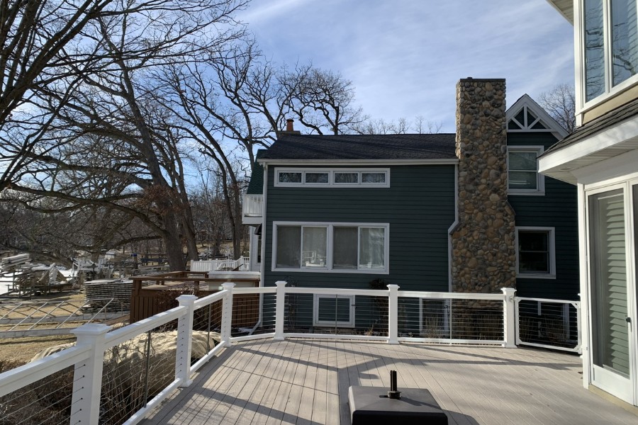 Timbertech® Classic Composite Series with Cable Rails in Lake Geneva